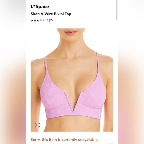 L*Space
Siren V Wire Bikini Top Size M $118 - Picture 2 of 4